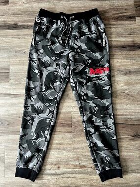 Aape Camo Jogger Pants in Gray & Black XXL Like New